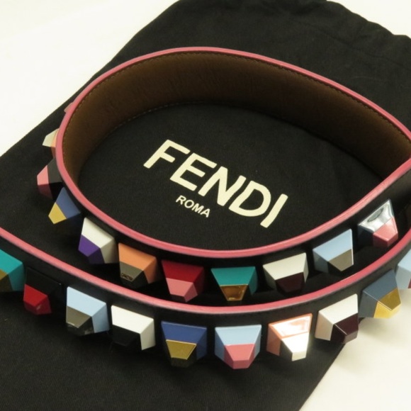 fendi studded strap